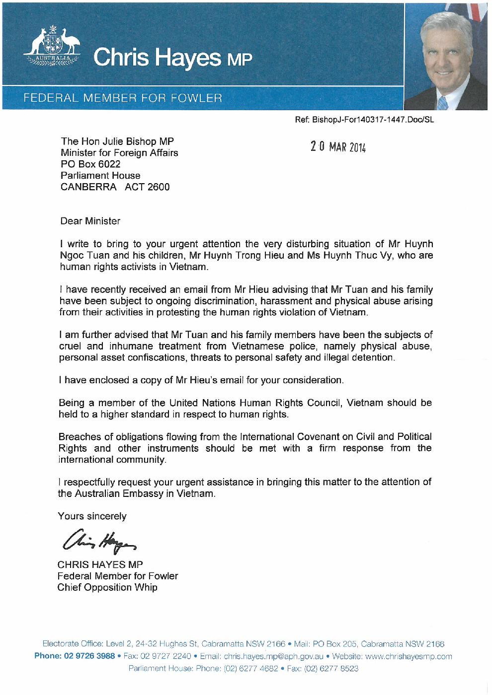 Huynh Ngoc Tuan family - PM Australia