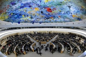 The 22nd session of the U.N. Human Rights Council meets in Geneva on Feb. 25, 2013. AFP