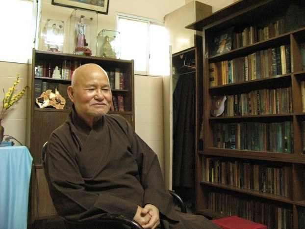 A file photo of Thich Quang Do, patriarch of the Unified Buddhist Church of Vietnam, at the Thanh Minh Zen Monastery in Ho Chi Minh City.