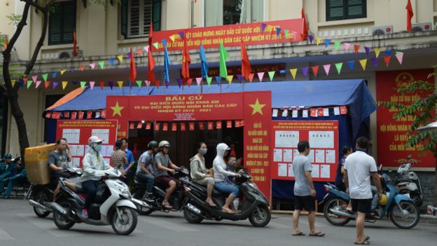 Kỳ bầu cử Đại biểu Quốc hội khóa XIV diễn ra tại Việt Nam ngày 22/5 vừa qua